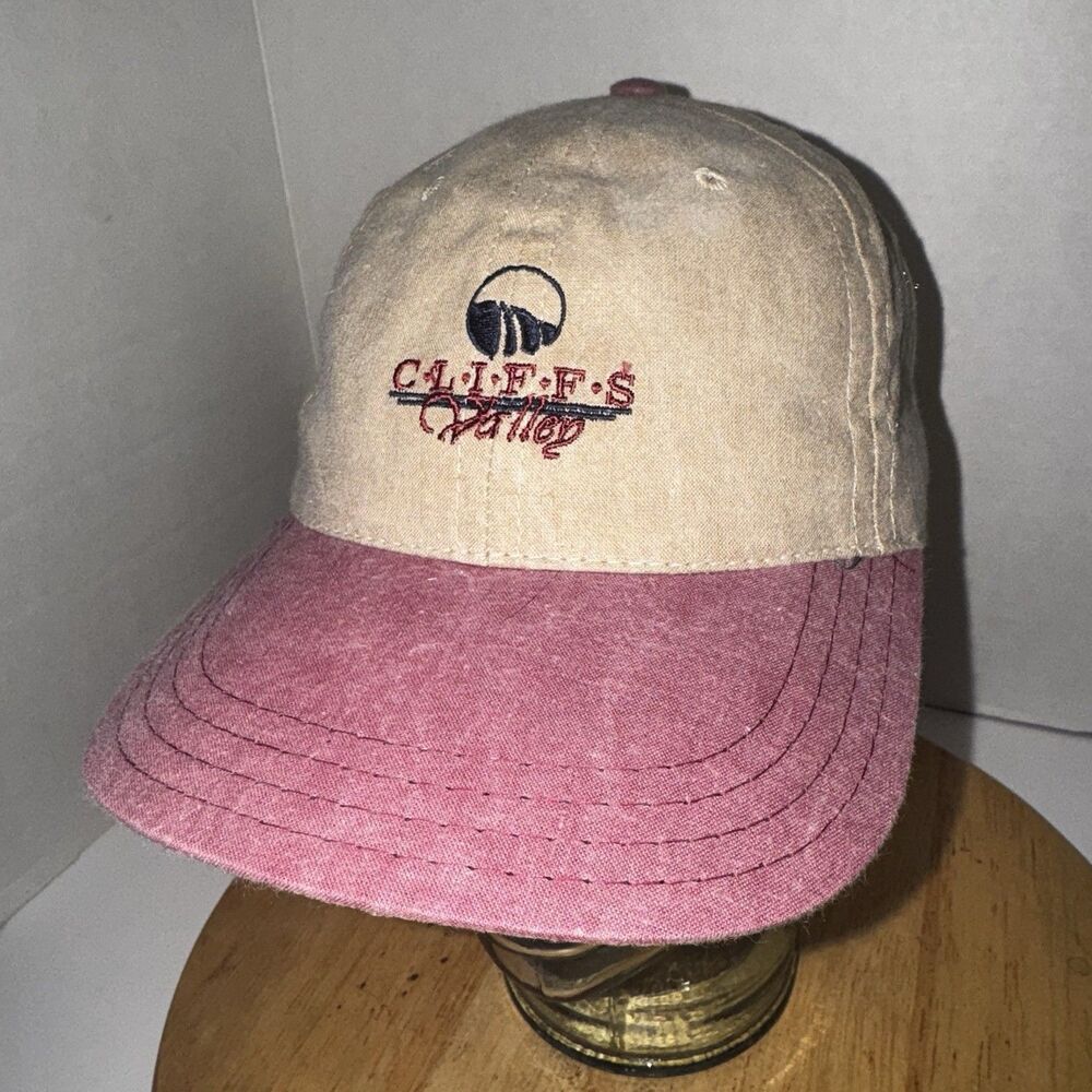 Vintage Cliffs Valley Golf Hat Town Talk USA Strapback SC Resort Cap 90s